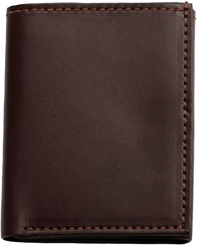 Bullhide Belts Cartera triple de cuero con brida de plena flor Marr...