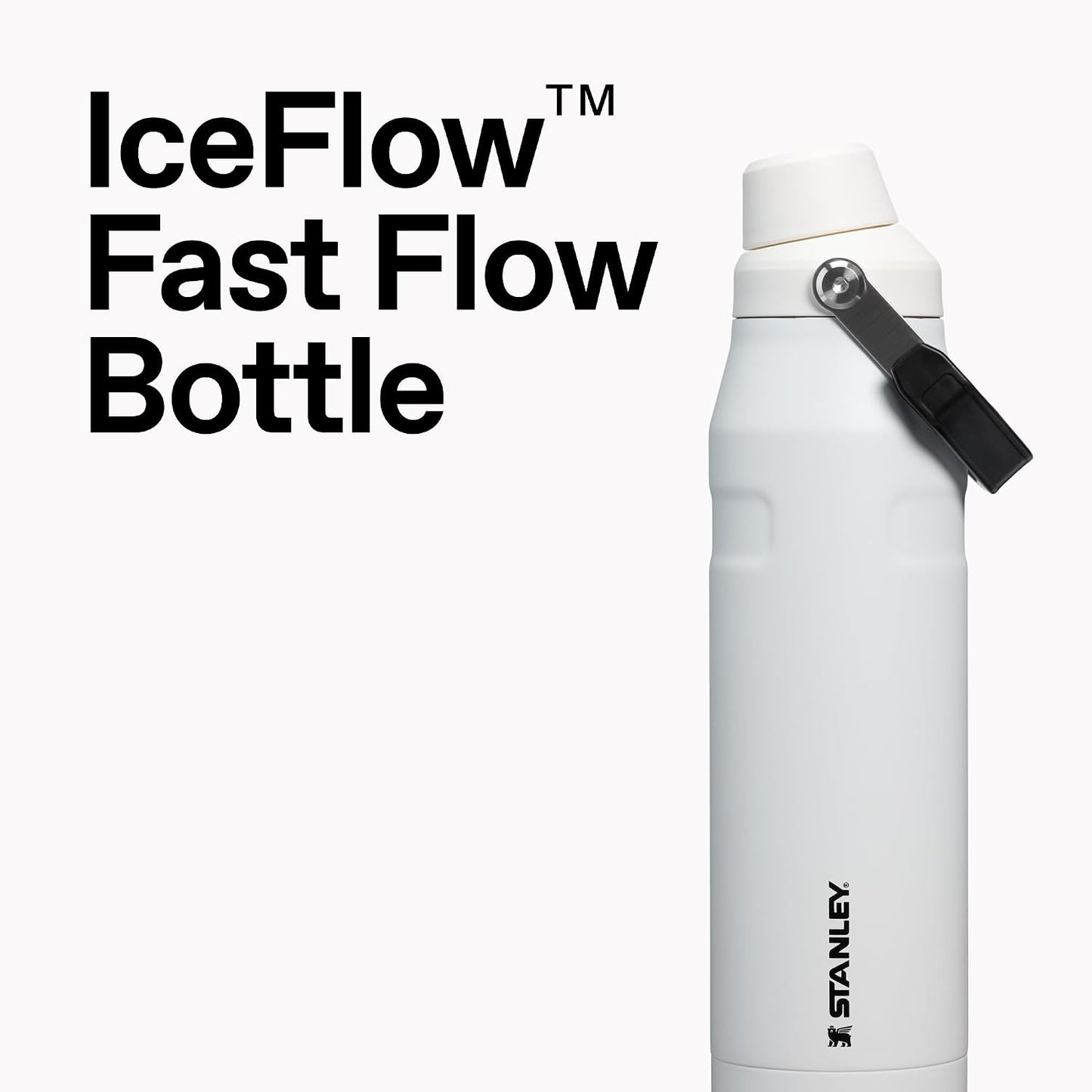 STANLEY IceFlow - Botella de agua de flujo rápido de 36 onzas, tapa...