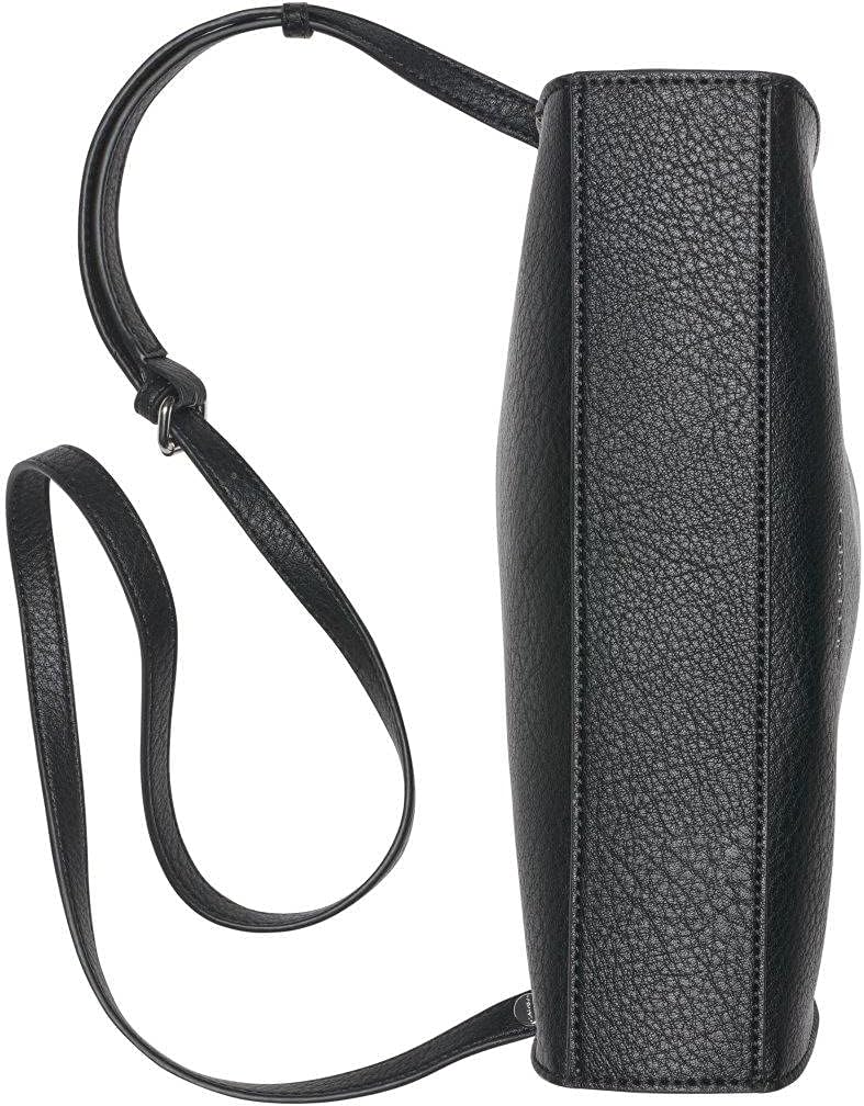 Calvin Klein Mochila Millie Novelty para mujer, Negro\/Plateado, Ta...