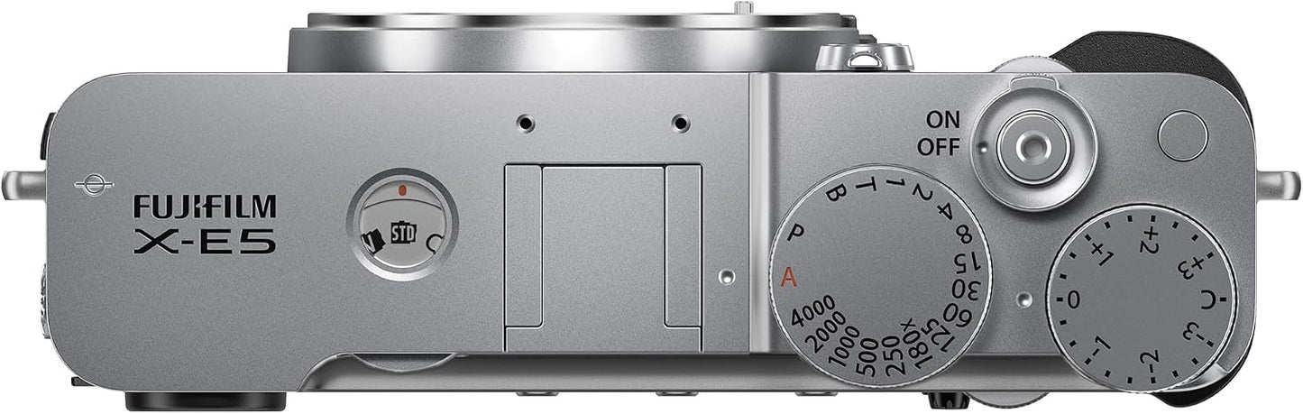 FUJIFILM X-E5 Cuerpo, Plata | Cuerpo solo con sensor de 40.2 MP y e...