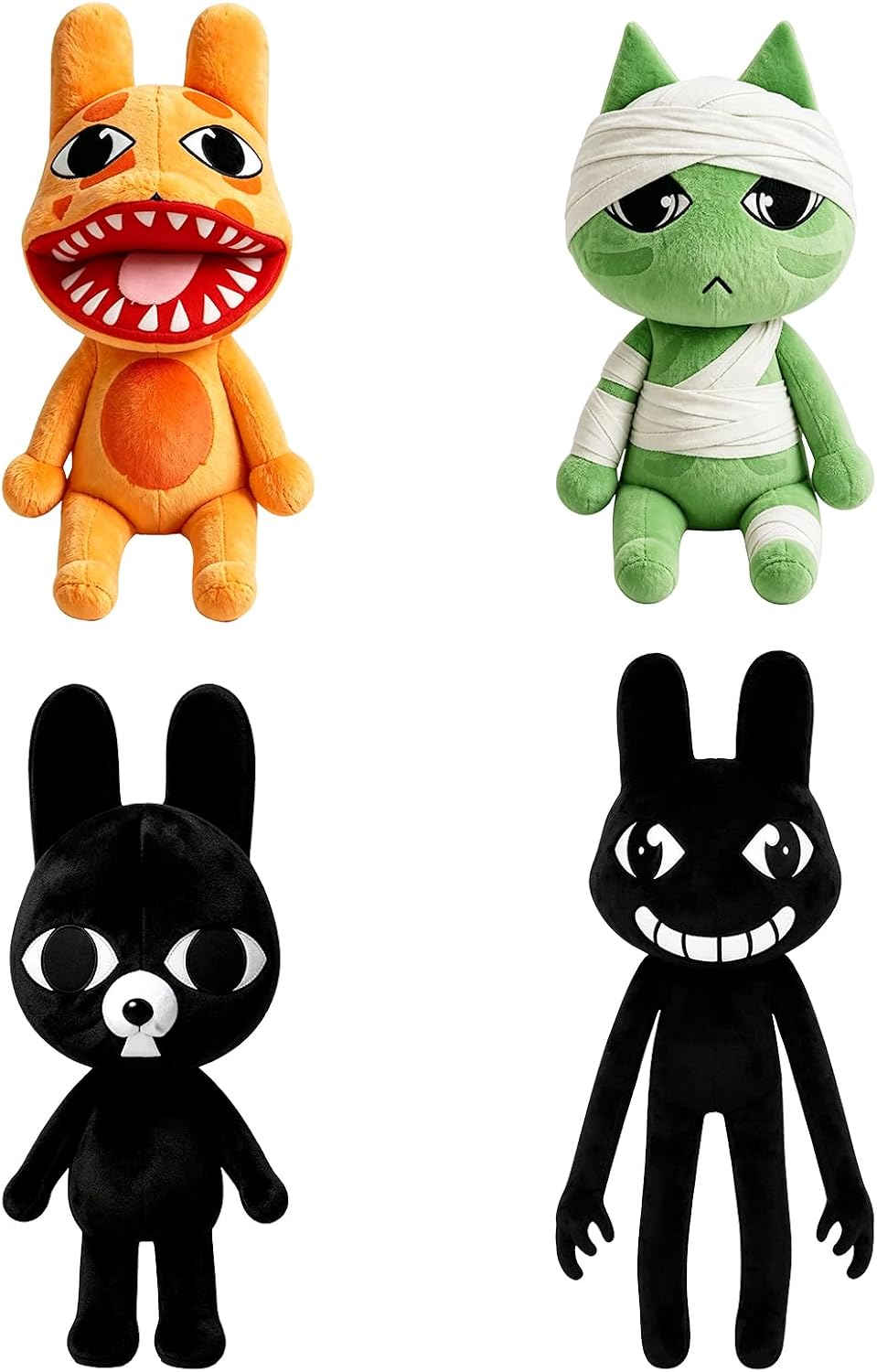 Paquete de 4 peluches coleccionables de animales de hospital, Ratth...
