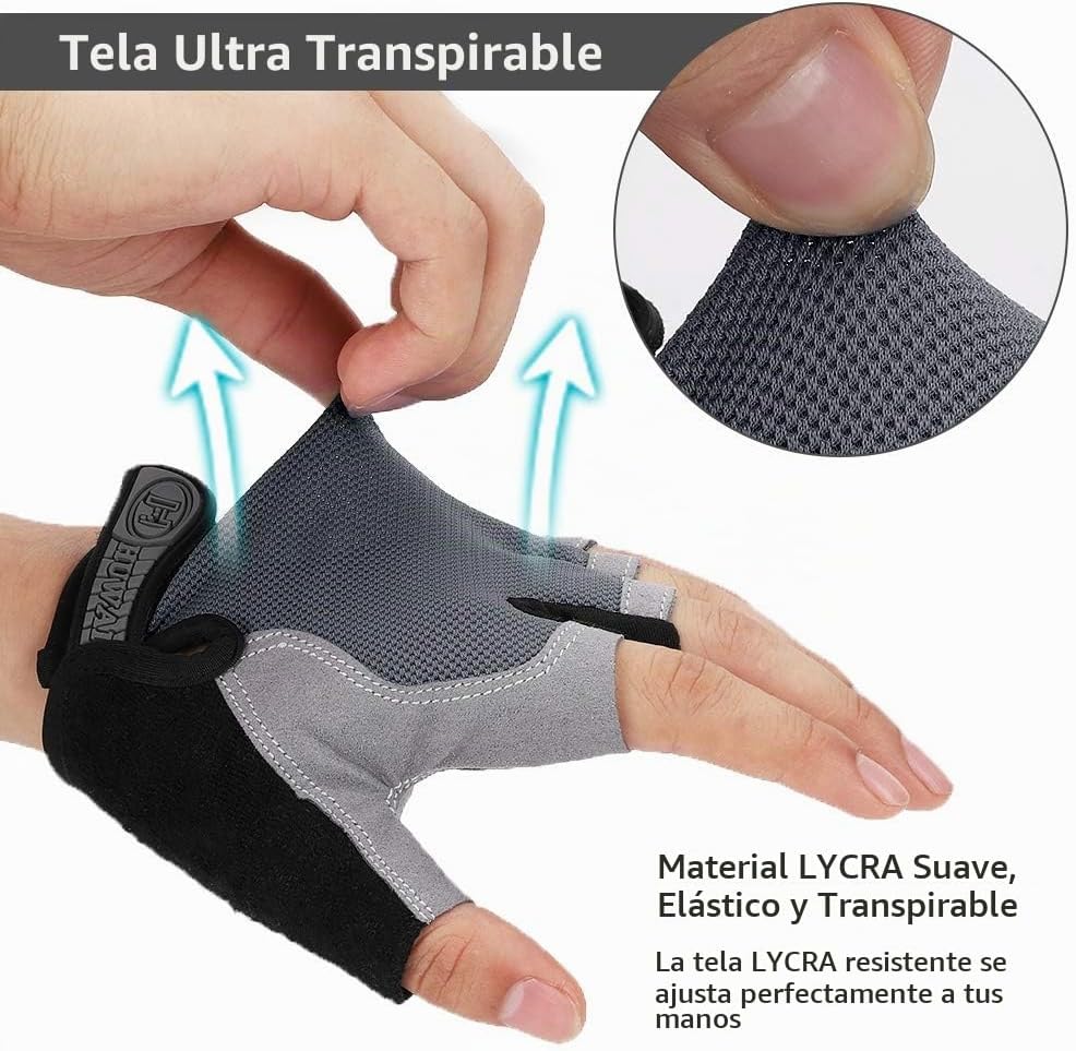 Accmor Guantes de ciclismo para hombres y mujeres, guantes de cicli...