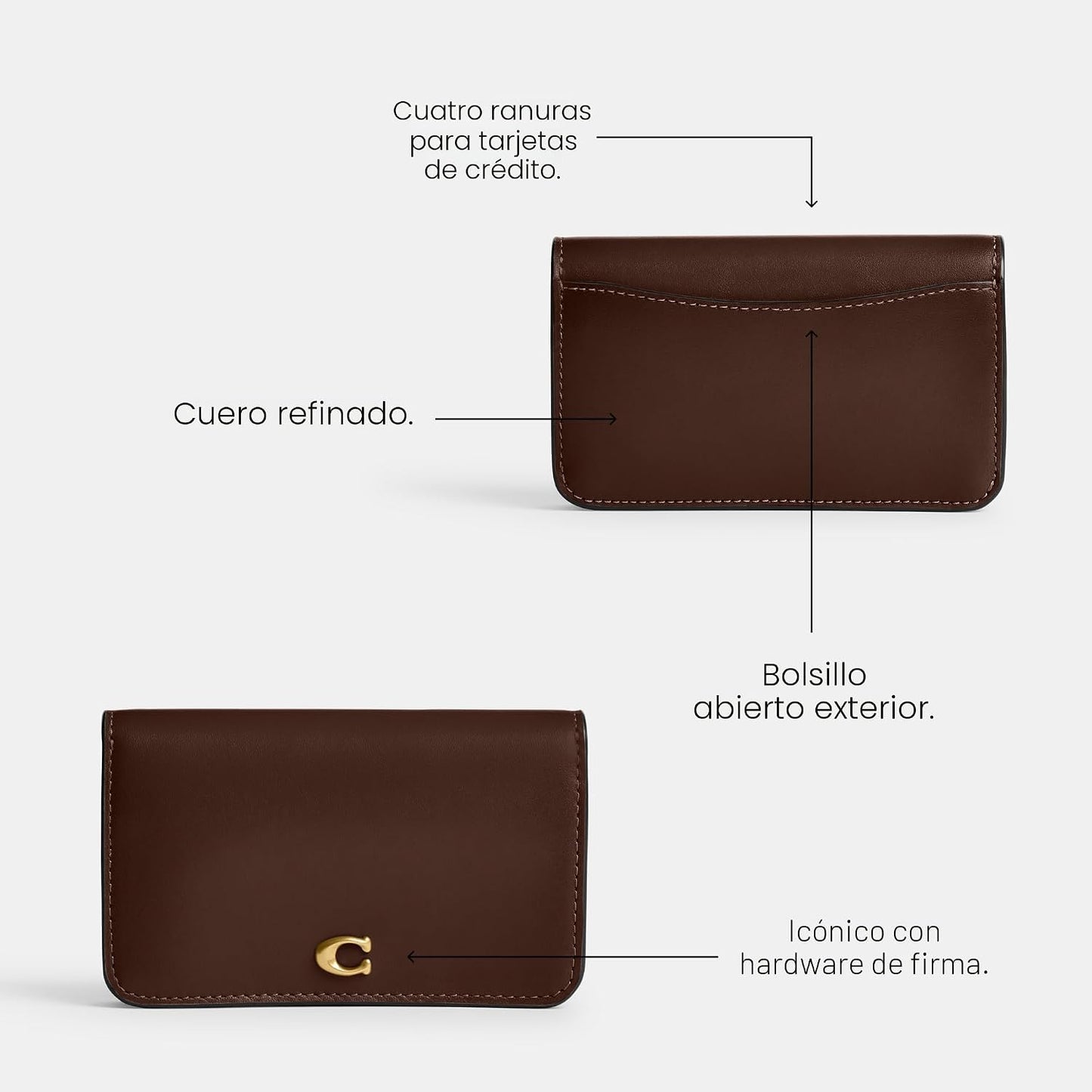 Funda de Tarjetas COACH Essential Slim, Arce