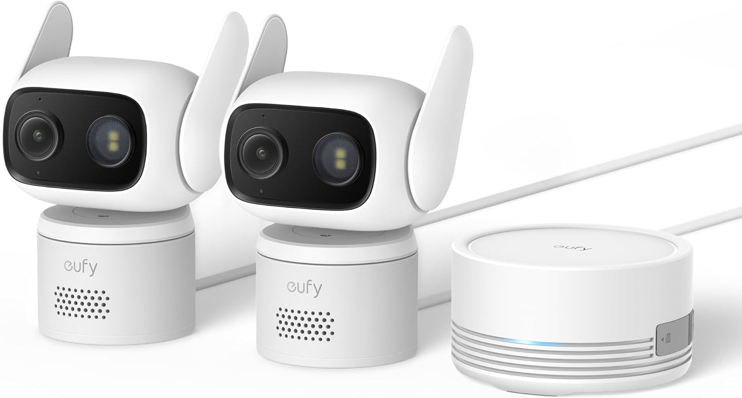 eufy Security Cámara para interiores y exteriores C31, paquete de 2...