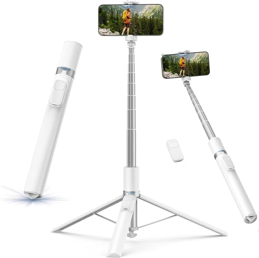 TELESIN Soporte de trípode para teléfono de 70", palo selfie de...
