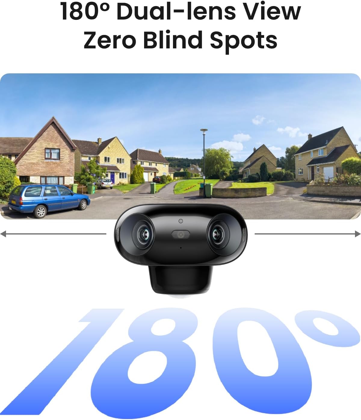 REOLINK 4K 180 ° Dual-Lens ColorX visión nocturna cámara solar al a...