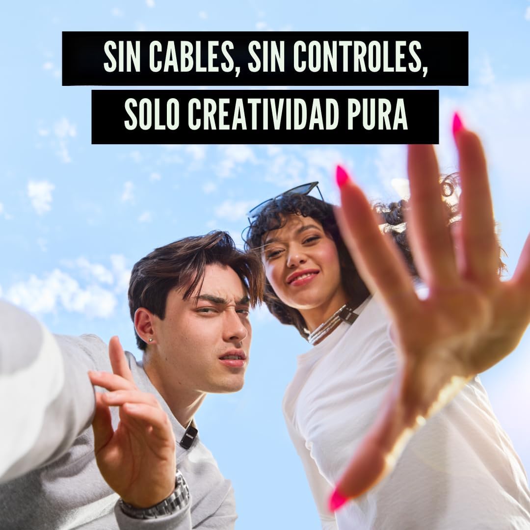 RØDE Micro inalámbrico - Micrófono inalámbrico compacto, dos mics c...