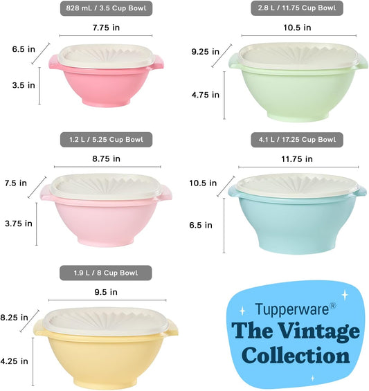 Tupperware Heritage Collection, juego de 10 recipientes de almacena...