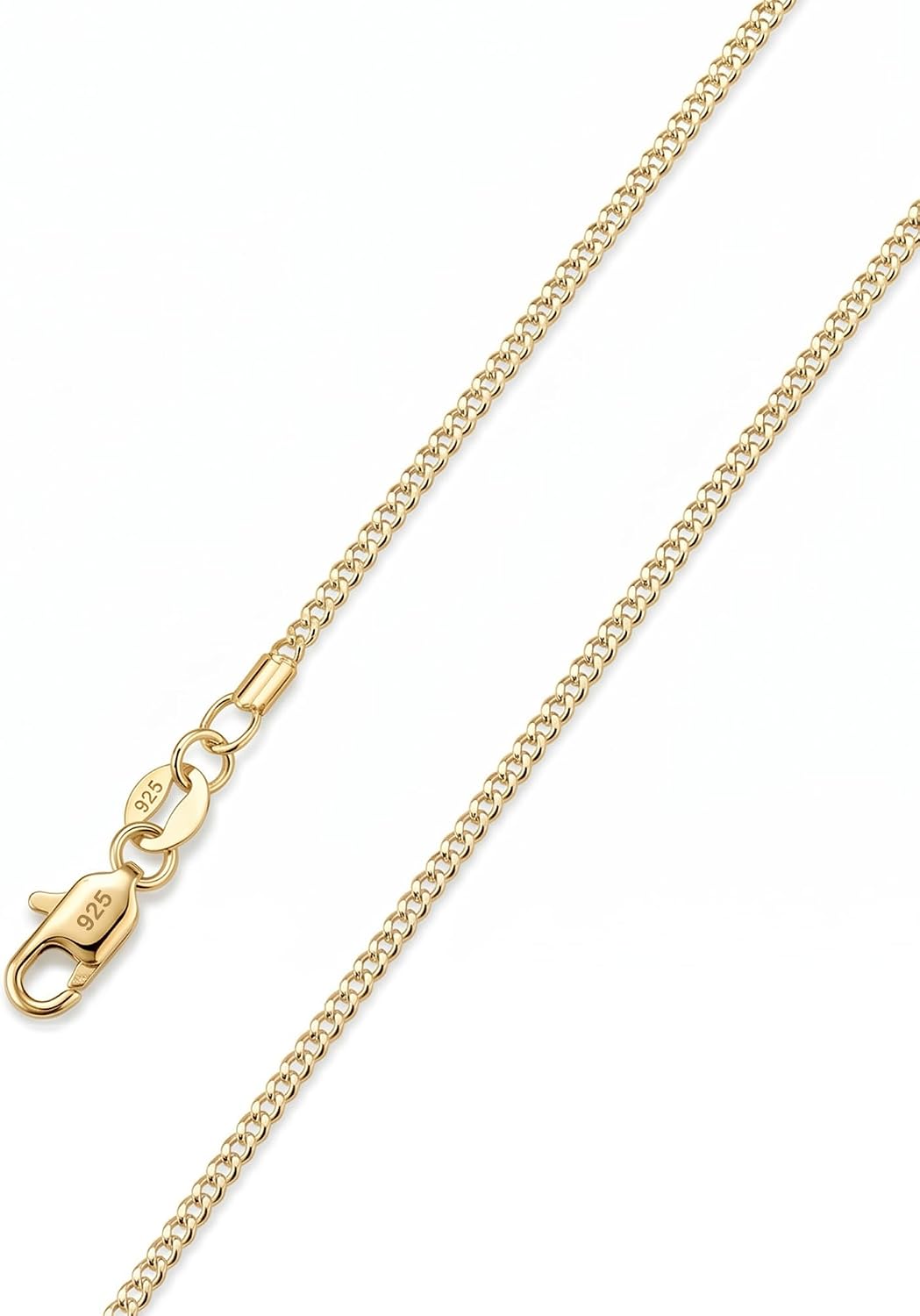 BLThing Collar de cadena de plata de ley S925 para mujer, cadena de...