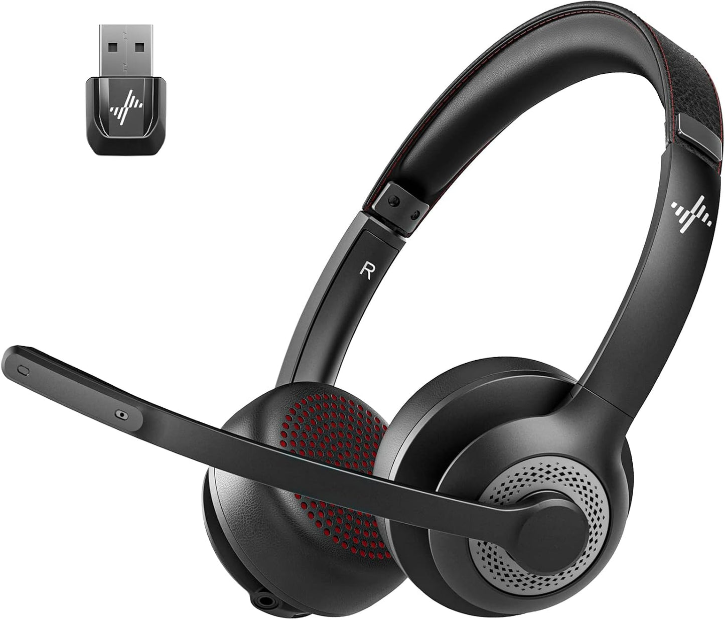 JIAMQISHI Auriculares inalámbricos con micrófono para el trabajo, a...