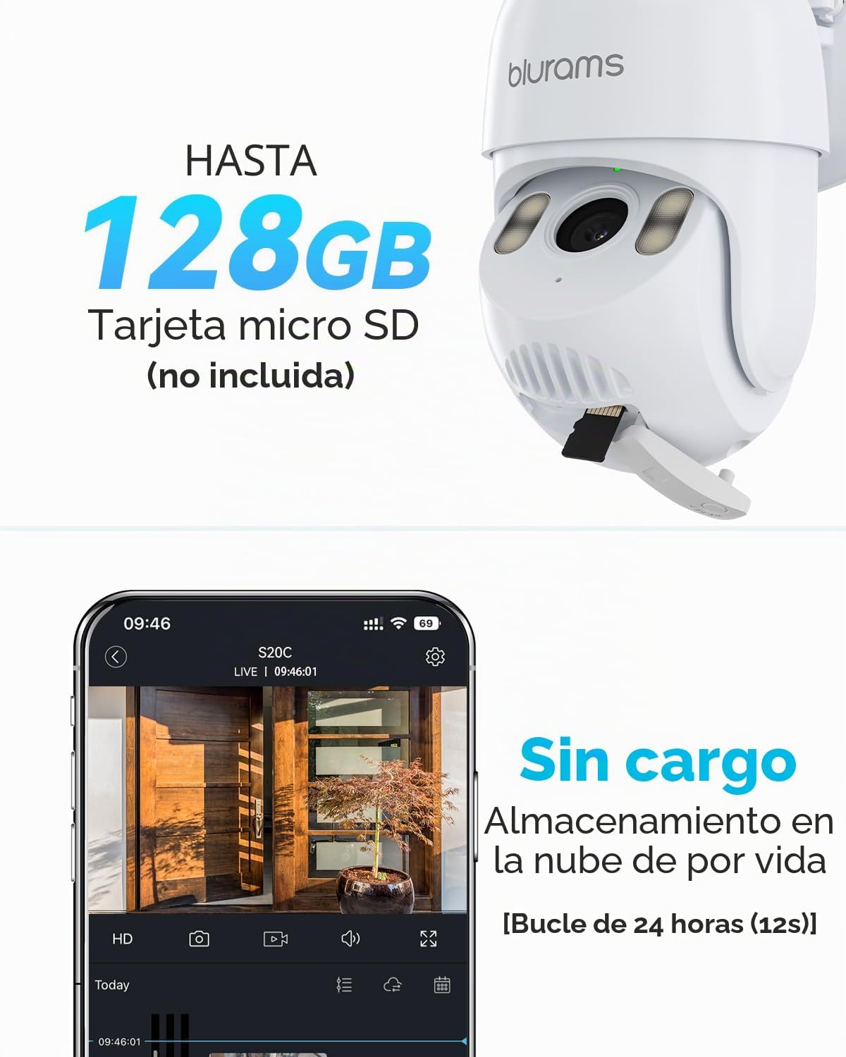 Cámaras de seguridad blurams 2K para exteriores con cable, cámaras...