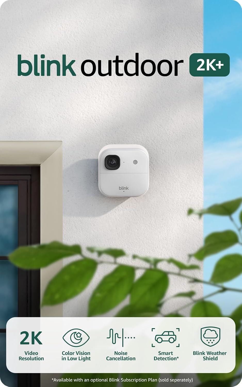 Blink Outdoor 2K+ (último modelo). Cámara inteligente inalámbrica,...
