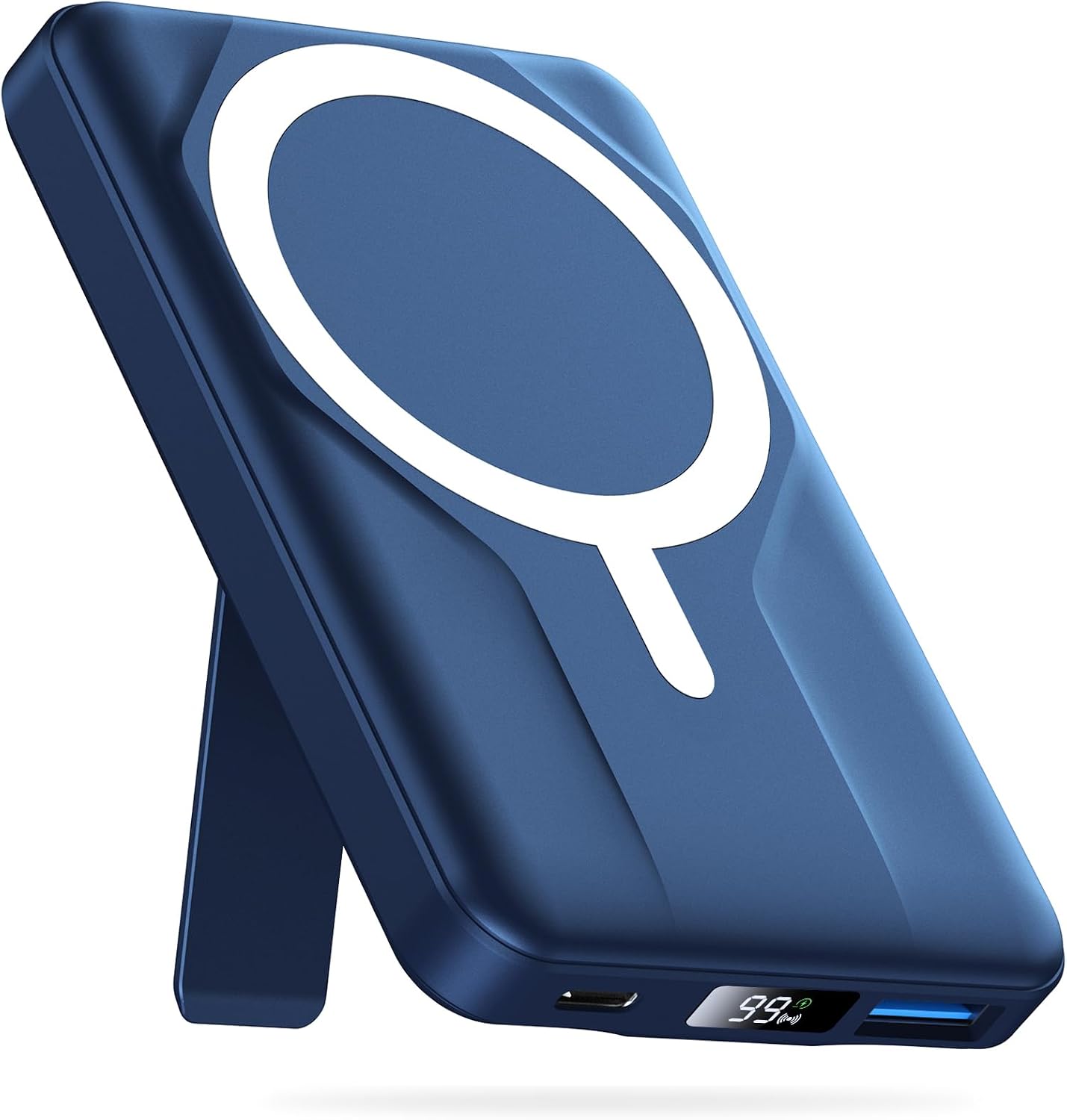 Azmuth para cargador portátil MagSafe, banco de energía magnético d...