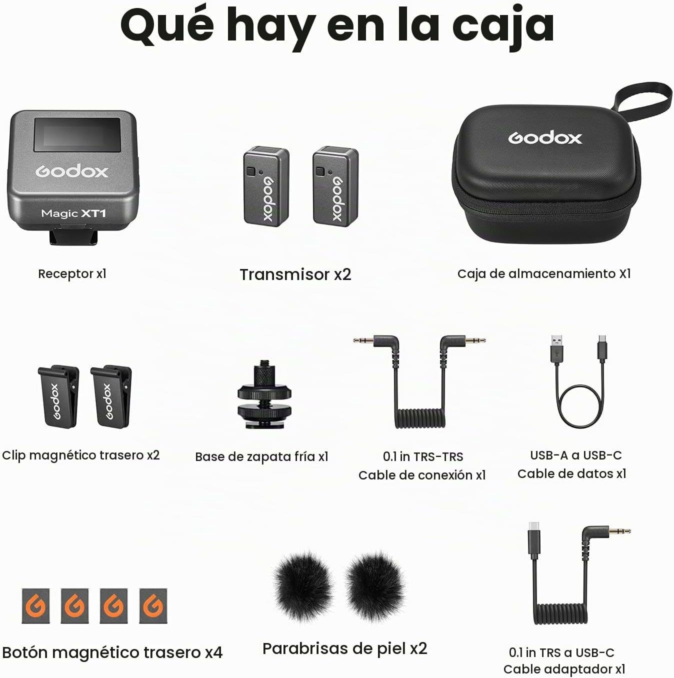 GODOX Magic XT1 - Sistema de micrófono inalámbrico Lavalier | Audio...