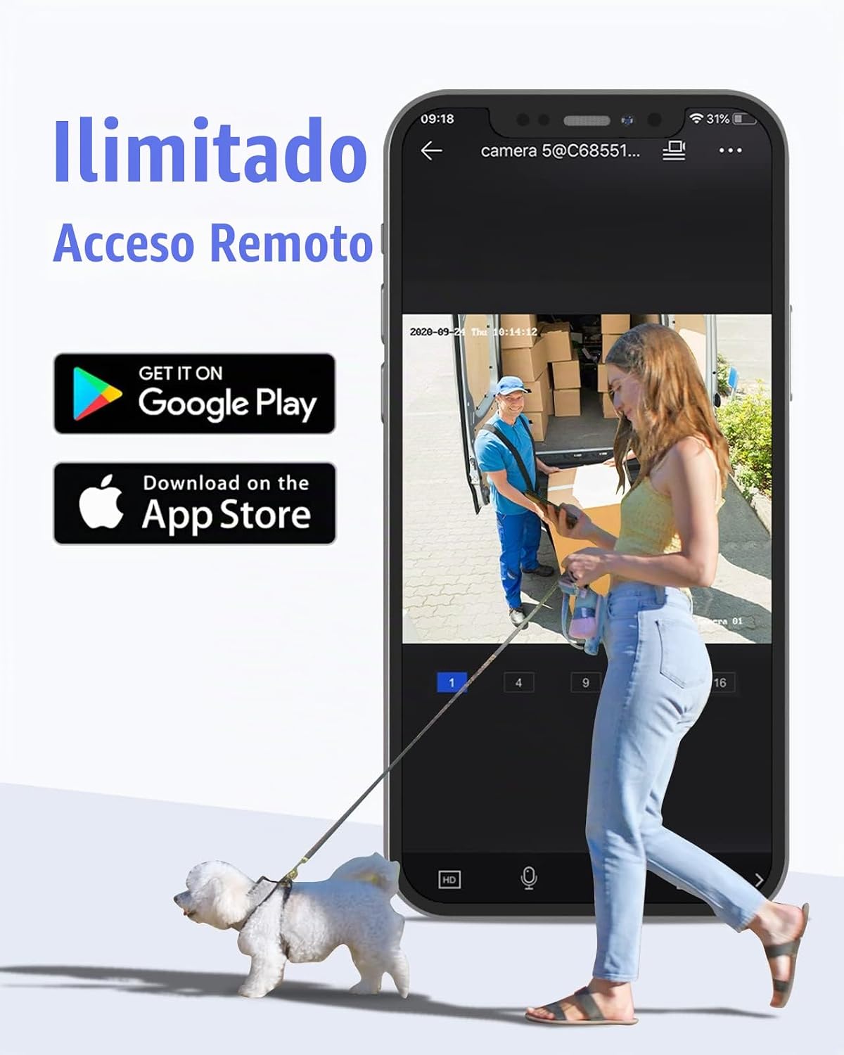 ANNKE Grabadora de video de seguridad de 5MP Lite de 16 canales con...