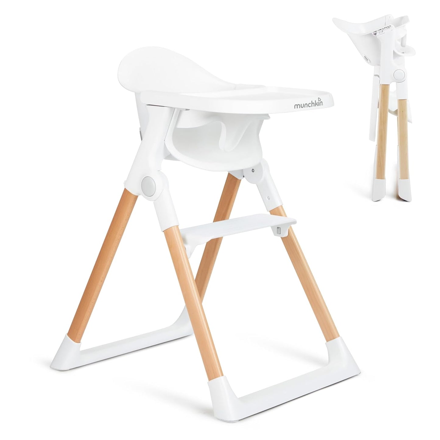 Munchkin Float - Silla alta para bebés y niños pequeños, plegable p...