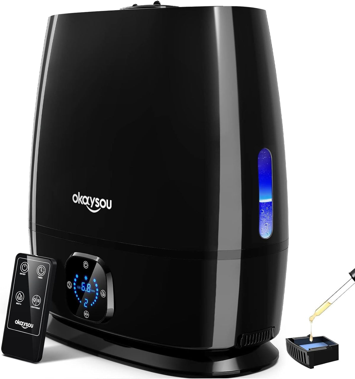 Okaysou Humidificadores, humidificador inteligente y difusor de 6 l...