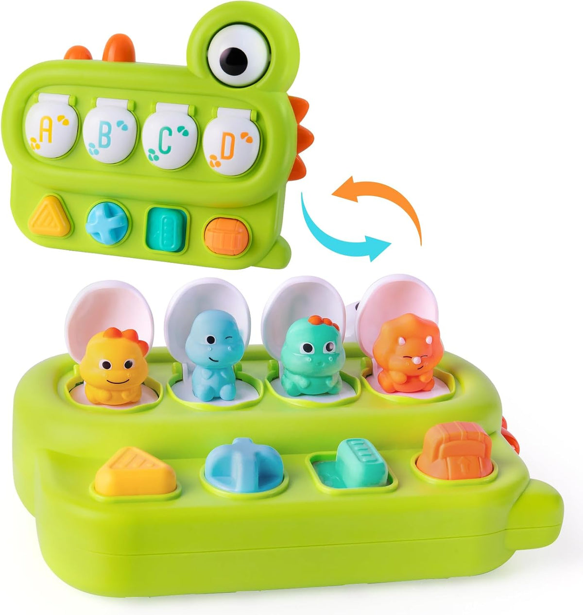 Tovol Zerky Causa y Efecto Pop Up Dinosaurio Juguete para niños de...