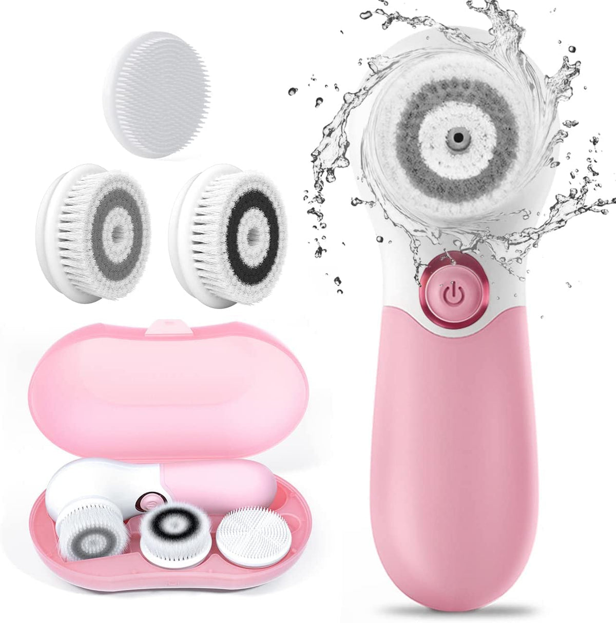 TOUCHBeauty Cepillo giratorio limpiador facial con 3 cabezales de c...