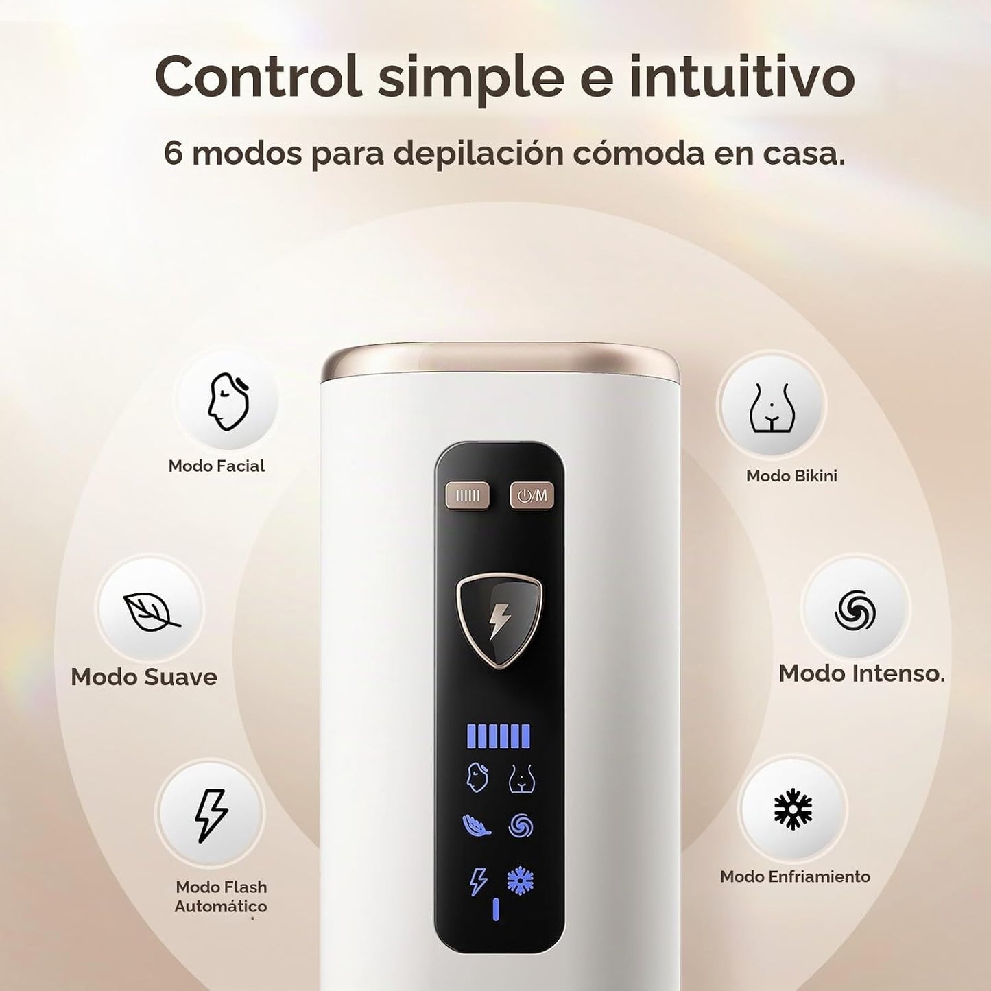 Dispositivo de depilación láser Mithlux para mujeres, IPL con enfri...