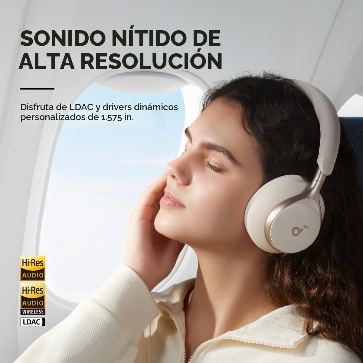 Soundcore de Anker, Space One, Auriculares con cancelación activa d...
