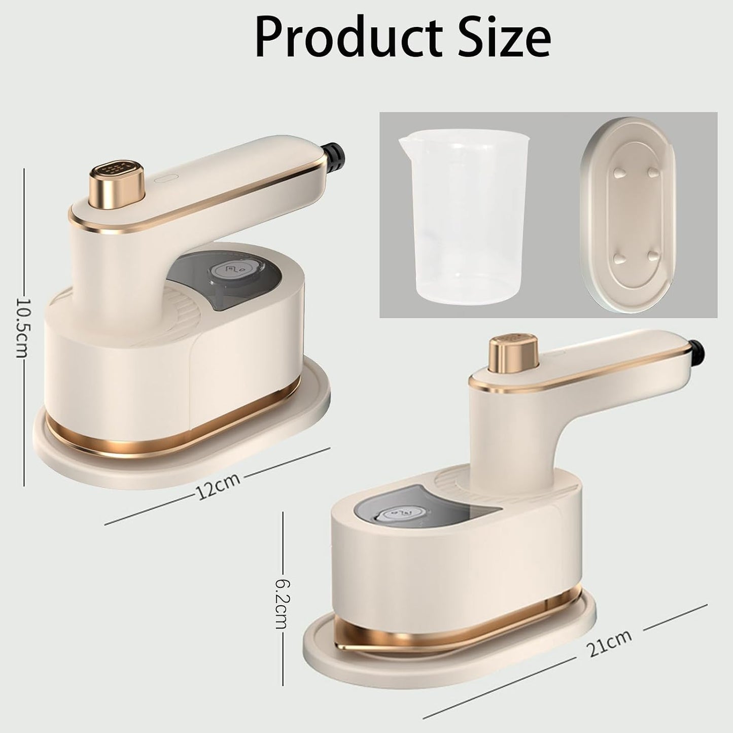 Vaporizador de viaje para ropa, 2 en 1, vaporizador portátil de man...