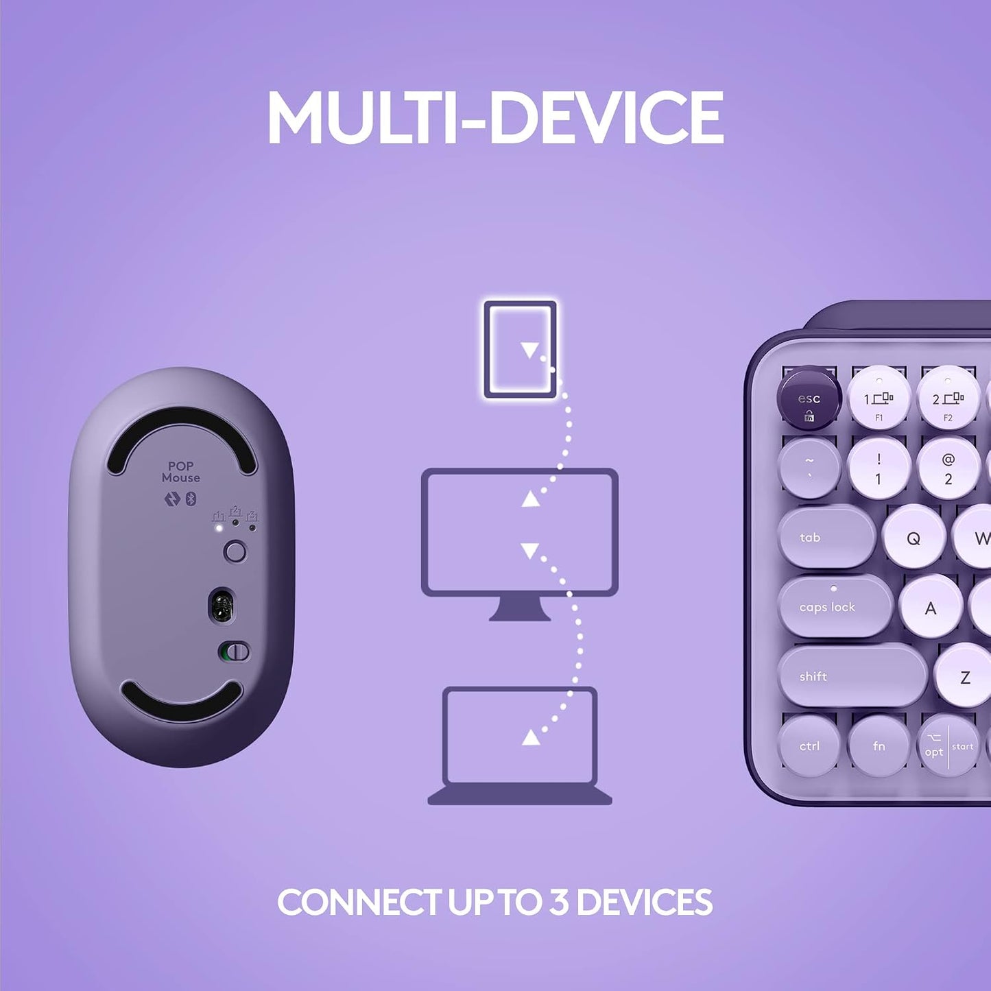Logitech POP Keys + POP Mouse Conjunto de teclado inalámbrico y mou...