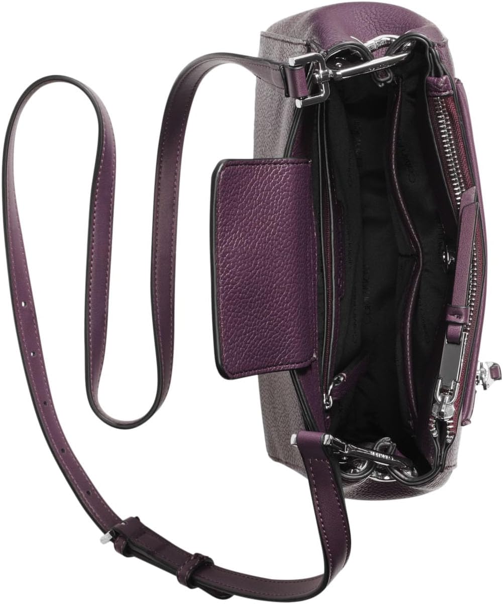 Calvin Klein Bolso bandolera Hadley con tres compartimentos para mujer