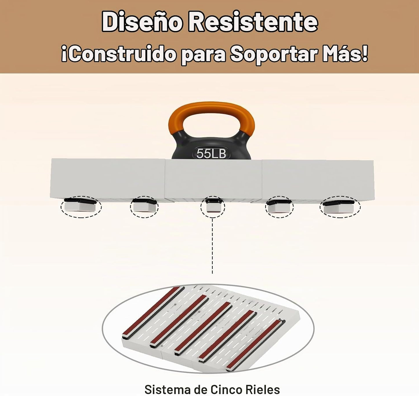 Organizador de gabinete extraíble, ancho expandible (23"-31"...