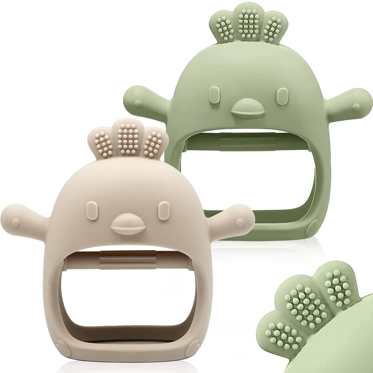 2 Paquetes Juguete de Dentición para Bebés Manopla de Dentición de...