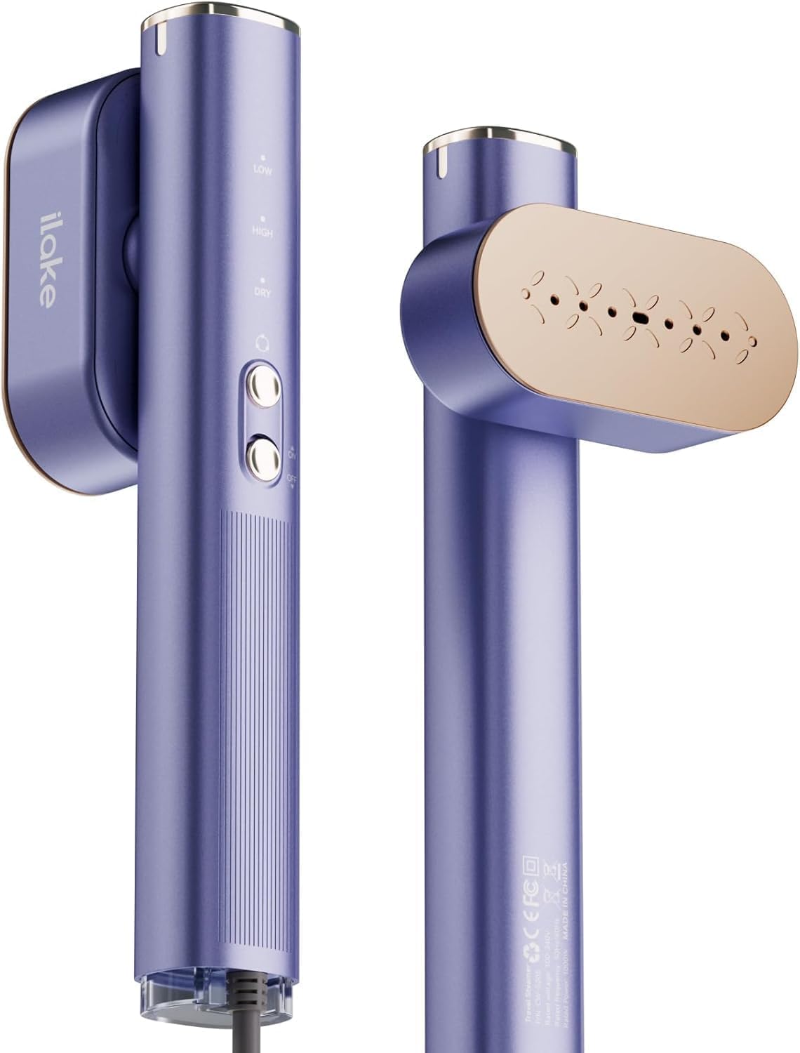 Vaporizador de viaje para ropa, vaporizador portátil de doble volta...