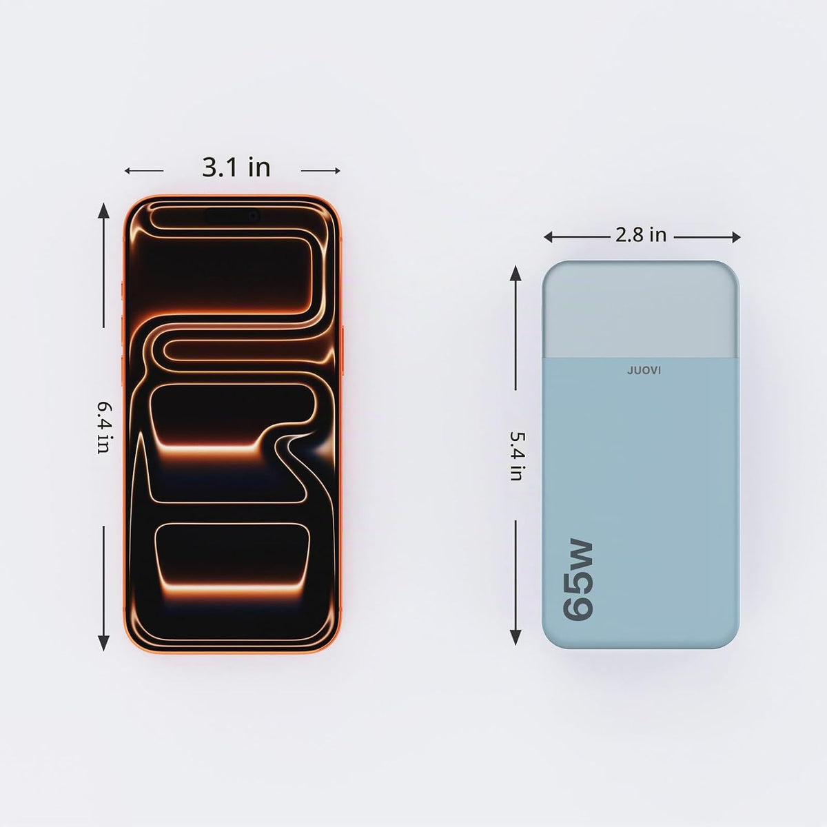 JUOVI Cargador portátil de 65 W para portátil Power Bank 20000mAh |...