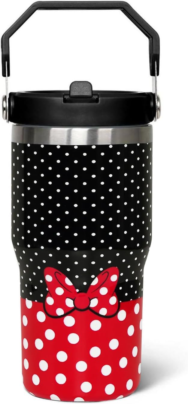 Sxdcfrs Vaso de ratón de dibujos animados de 20 onzas con mango de...