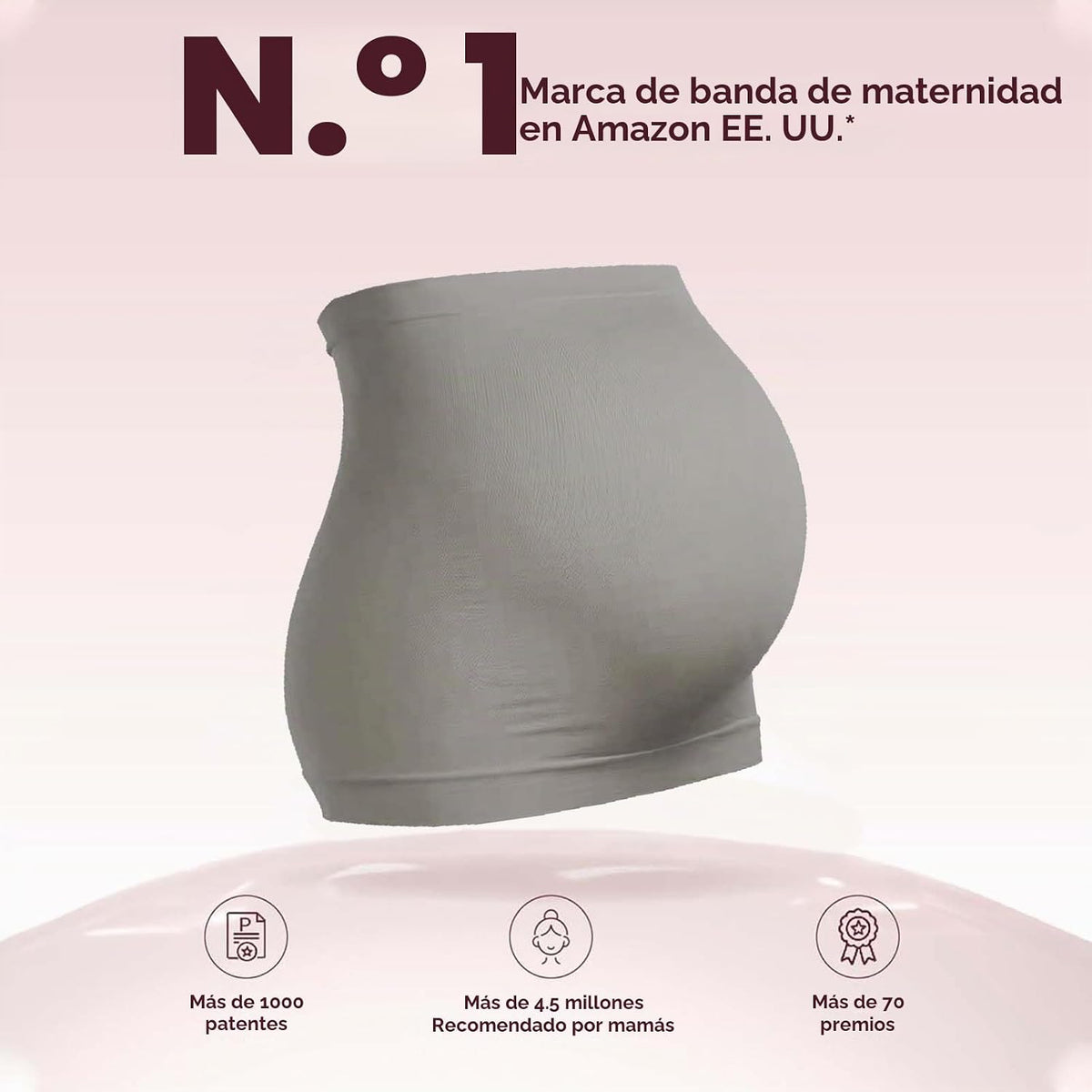 DIRAVO Banda para el vientre de maternidad para embarazo, antidesli...