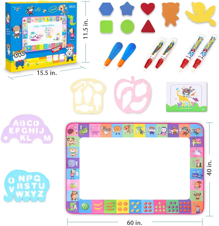 Tapete para dibujar con agua, tablero de dibujo para niños, juguete...
