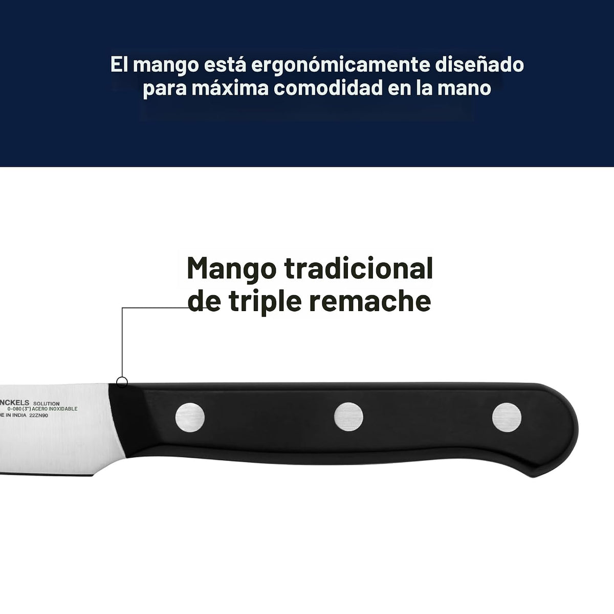 Henckels Solution - Juego de cuchillos de 7 piezas, afilado para ma...