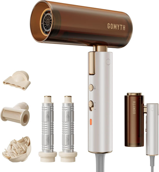 GOMYTH - Secador de pelo y estilizador de plasma plegable 5 en 1 |...