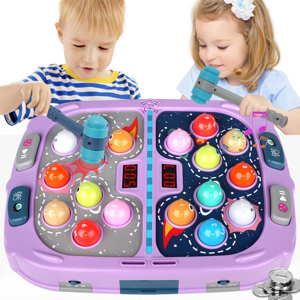 ANNKIE Whack Game Mole para niños, juguetes para niños y niñas de 3...