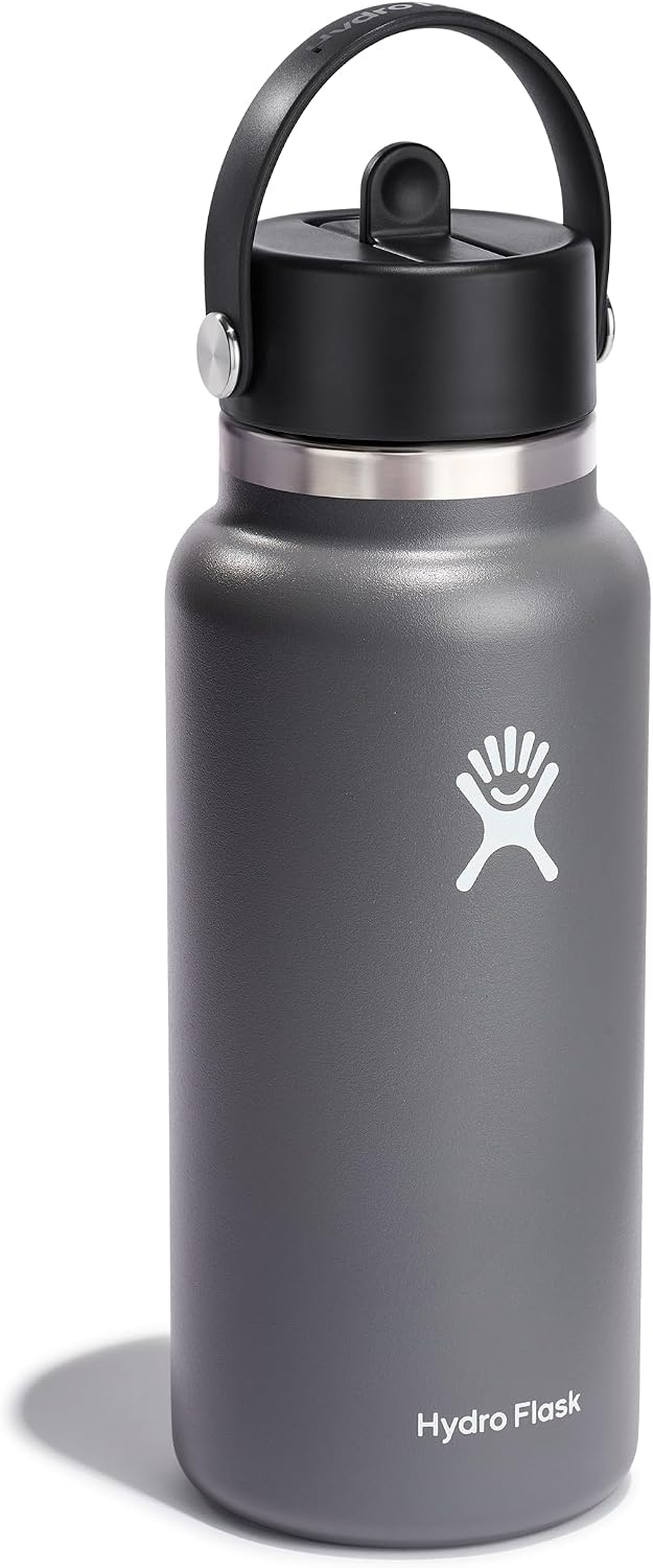 Hydro Flask 32 Oz Boca Ancha Tapa de Pajita Flexible Piedra