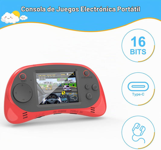 EASEGMER Reproductor de juegos de mano para niños, 220 juegos integ...