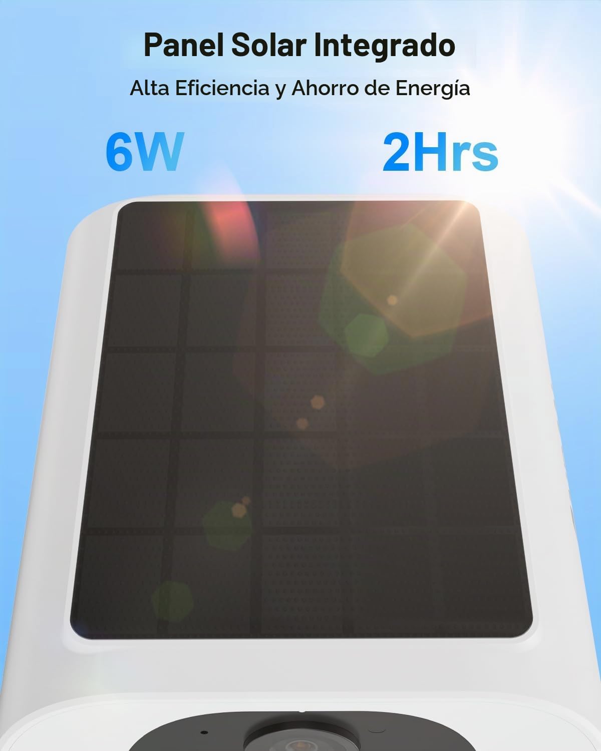 ANRAN Cámara de seguridad solar de 5 MP para exteriores, cámara ina...