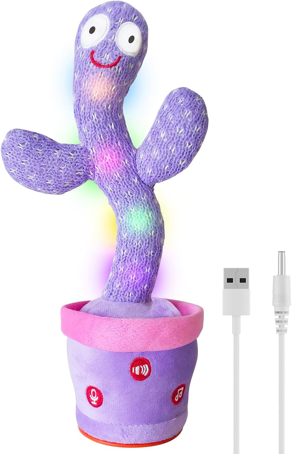 Juguete recargable del cactus que habla que baila, juguetes ajustab...