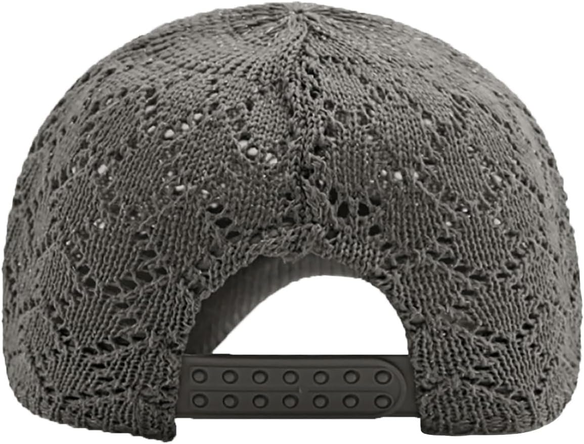 FASHIXD Gorra de béisbol de malla tejida de verano para mujer, somb...