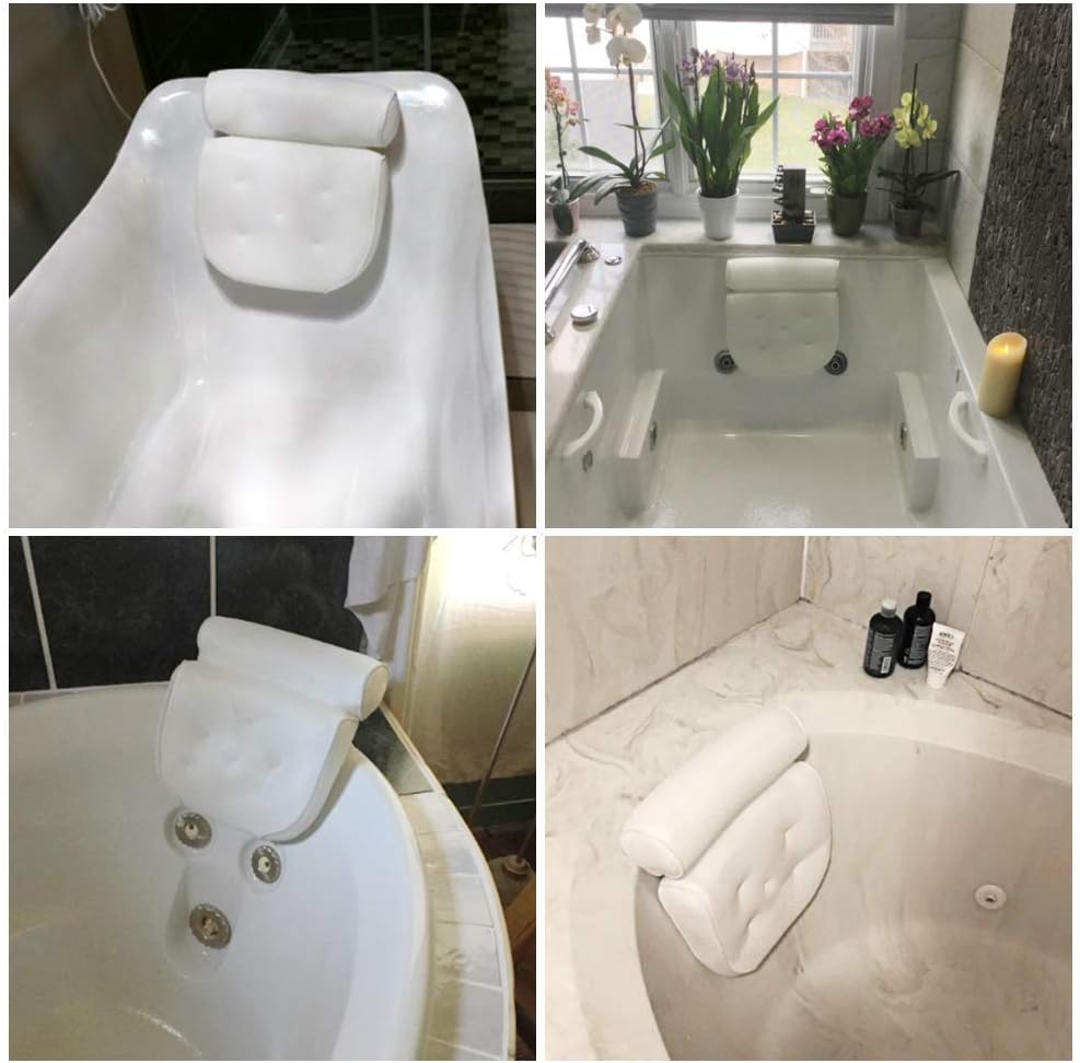 AmazeFan Almohada de baño, almohada de spa para bañera con tecnolog...