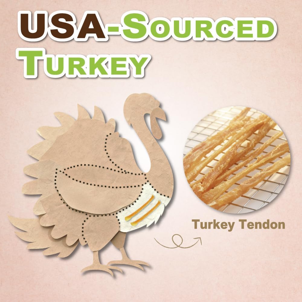 A Freschi srl Tendones de Pavo para Perros, de Origen Estadounidens...