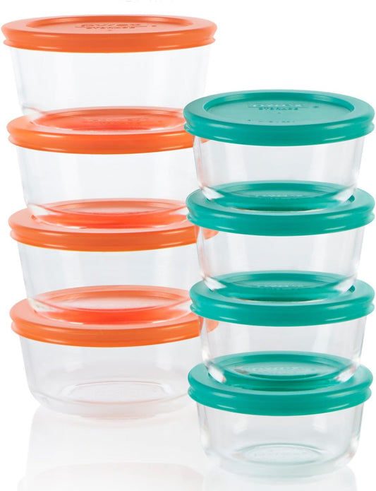 Pyrex Simply Store (Paquete de 8) - Juego de 8 recipientes pequeños...