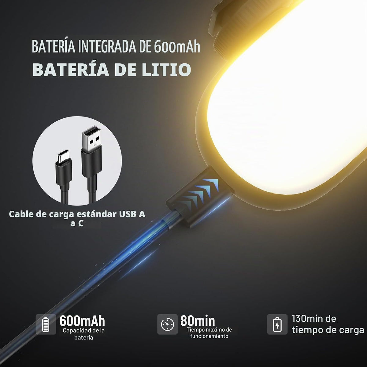 NEEWER Basics Luz Portátil para Selfie, 3W con Clip para Teléfono P...