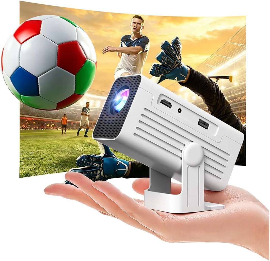 XENPONAD Mini proyector con WiFi y Bluetooth, proyector compatible...