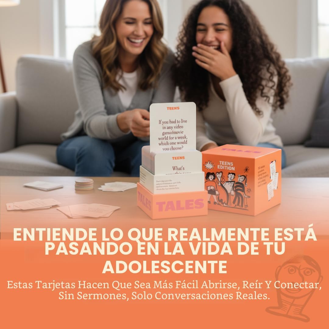 TALES 150 tarjetas de conversación, edición para adolescentes, jueg...