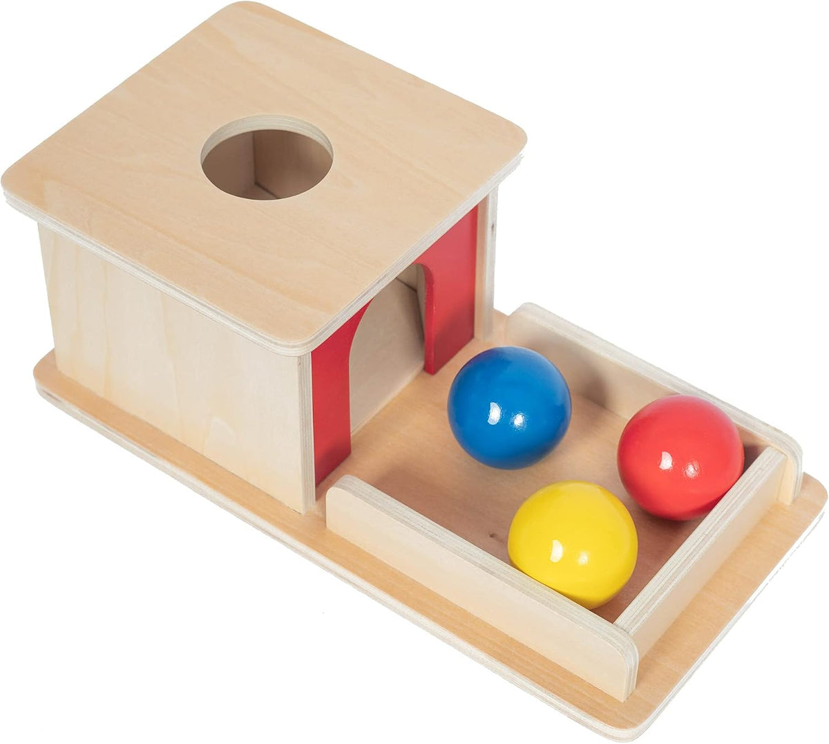 Adena Montessori Juguete de madera para bebés de 6 a 12 meses, 3 bo...
